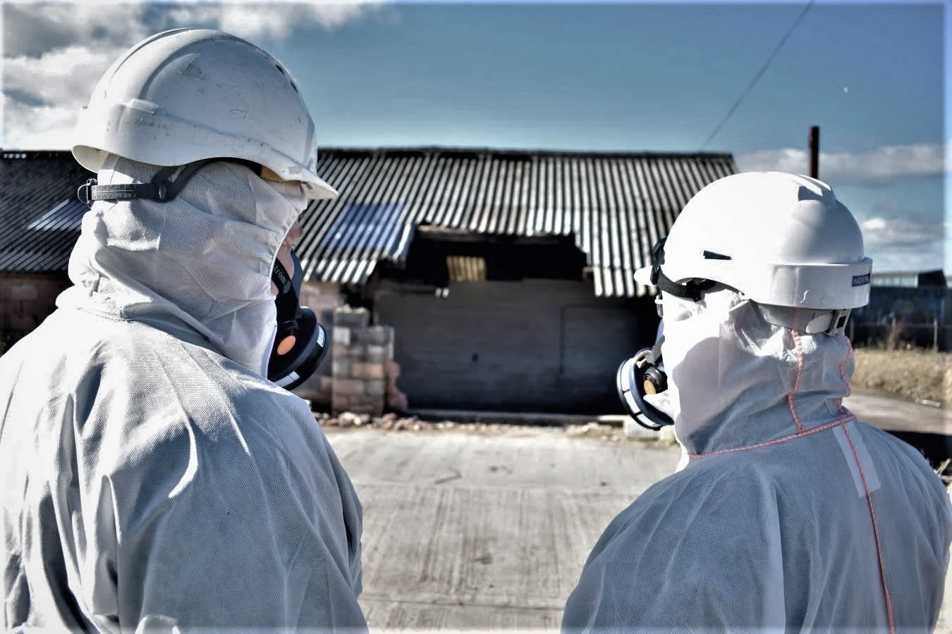 Surrey Asbestos licensed team on site in full PPE