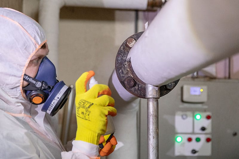 Licensed asbestos removal