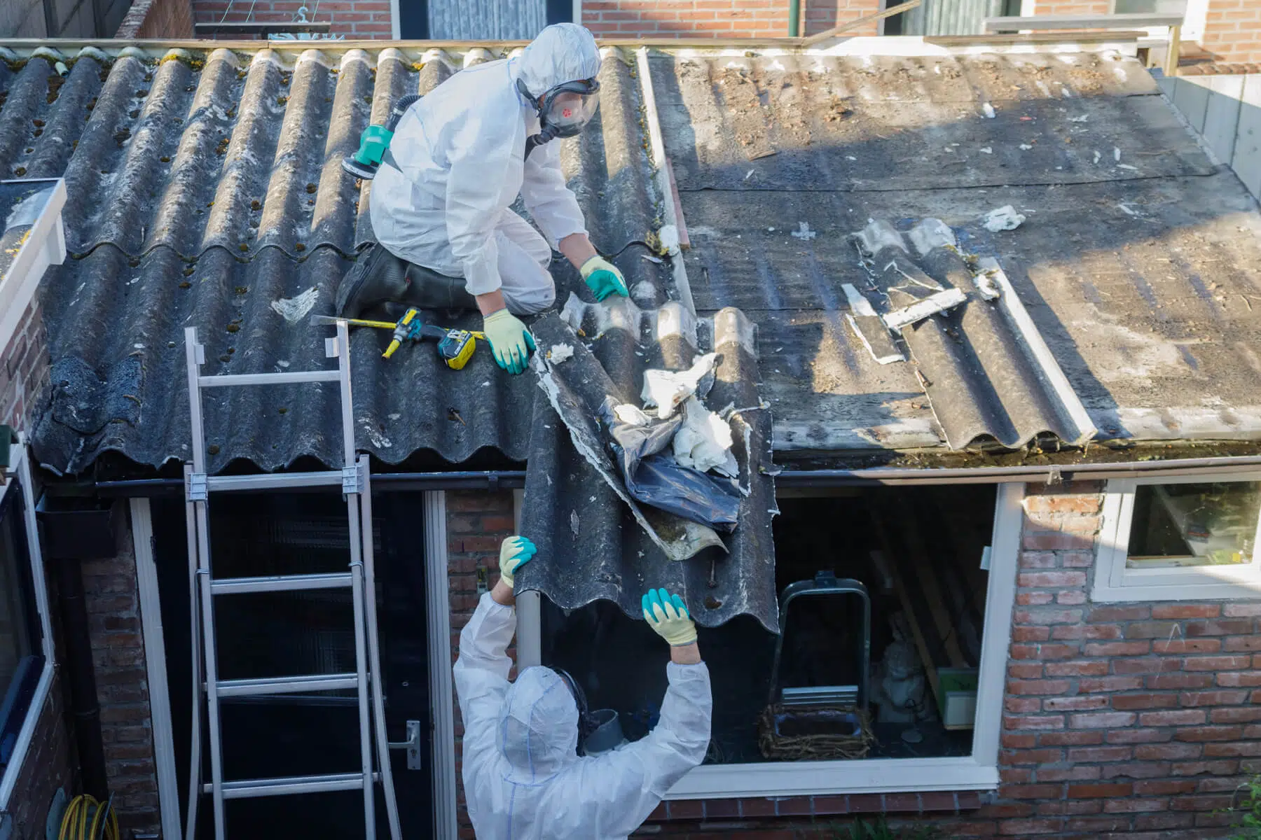 Ceiling asbestos removal